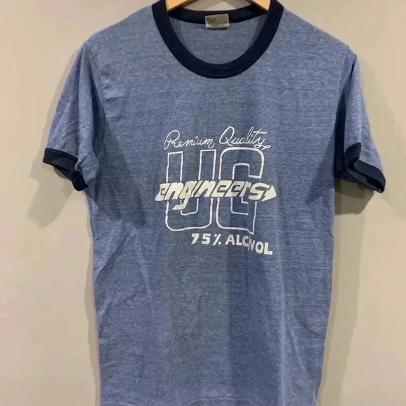 Vtg UG Engineers Racing  Single Stitch T-Shirt - Picture 3 of 9